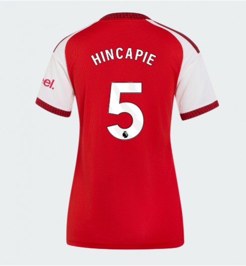 Arsenal Piero Hincapie #5 Kotipaita Naisten 2026-27 Lyhythihainen Arsenal Piero Hincapie #5 Kotipaita Naisten 2026-27 Lyhythihainen